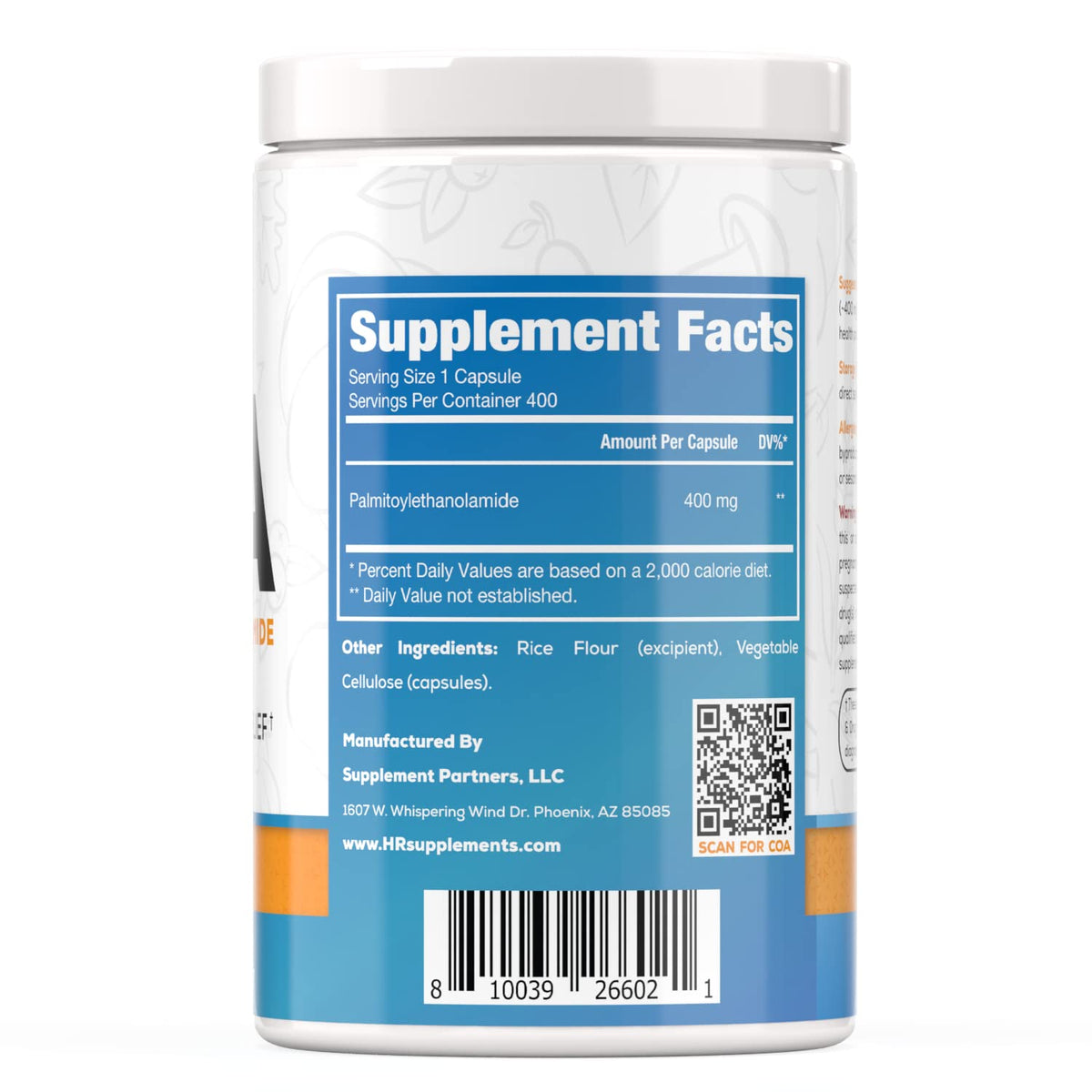 HARVEST NATURALS Palmitoylethanolamide Capsules