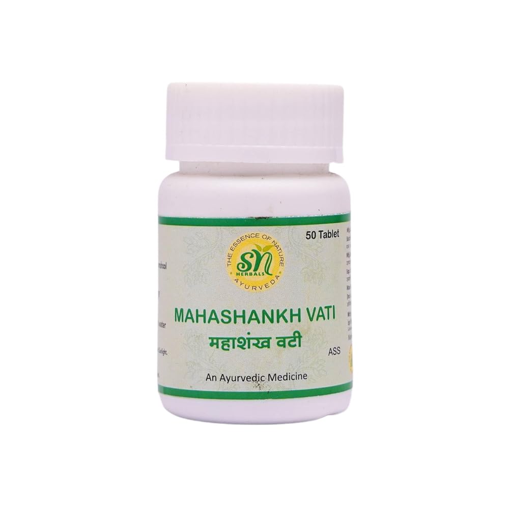 SN Herbals Mahashankh Vati Ayurvedic Herbal Supplement - 50 Tablets