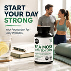 Atlantic Naturals Sea Moss Dietary Supplement - 120 Count Vegetable