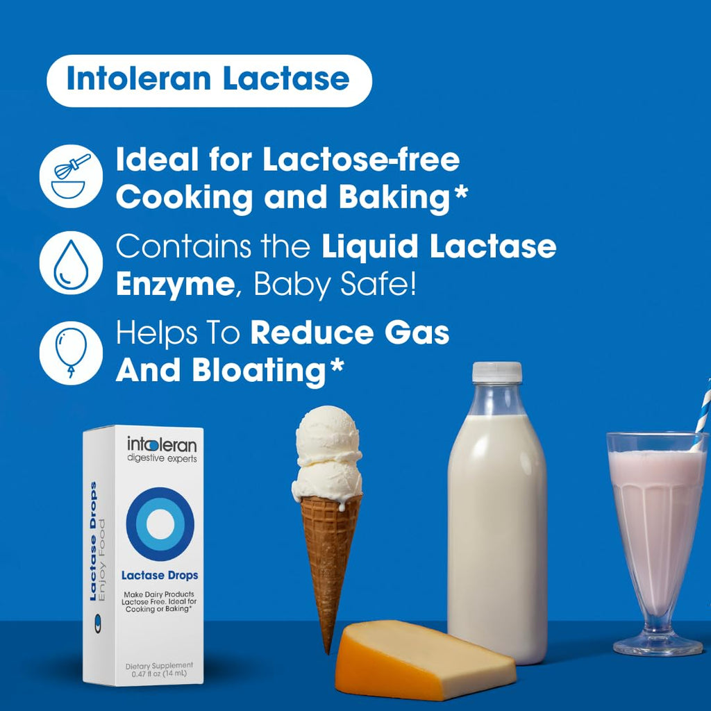 Intoleran Lactase Digestive Enzyme Drops - 14ml - image 3