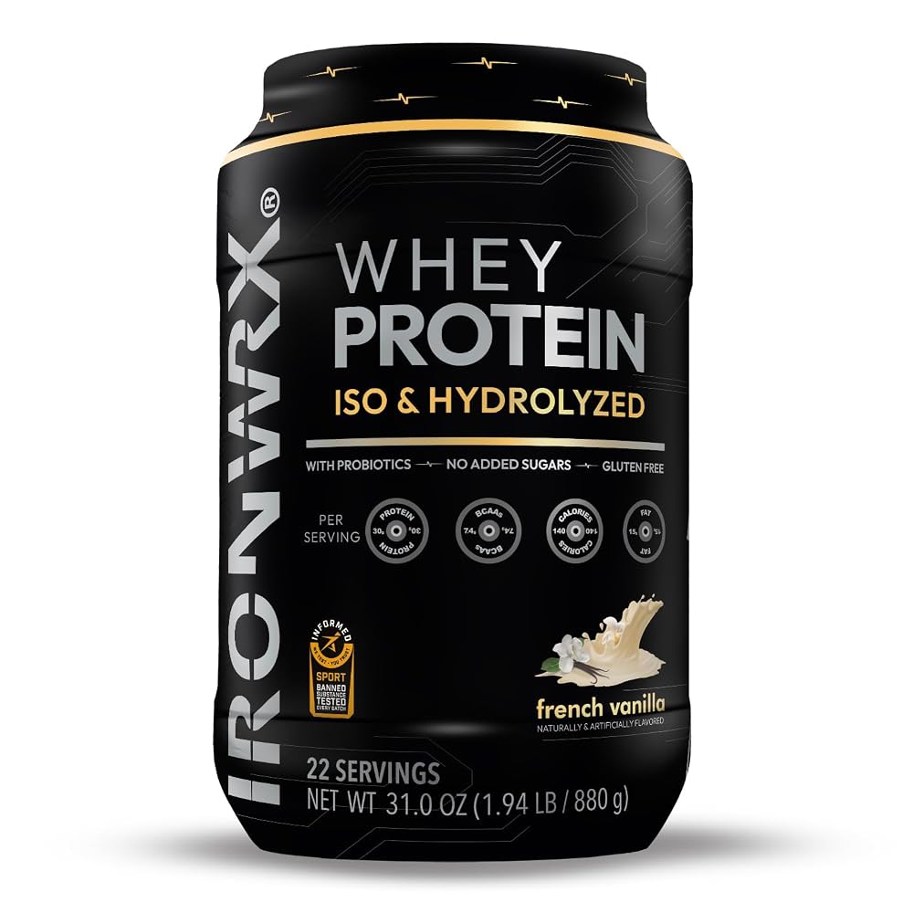 IRONWRX 100% Hydrolyzed Whey Protein Isolate