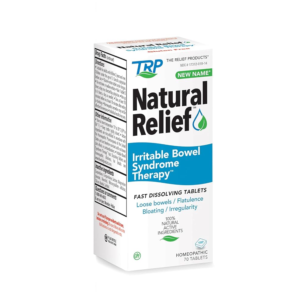 TRP The Relief Products IBS Therapy Homeopathic Digestive Support - 70 Tablets