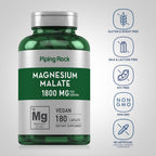 Piping Rock Magnesium Malate 1800 mg - 180 Caplets - image 3