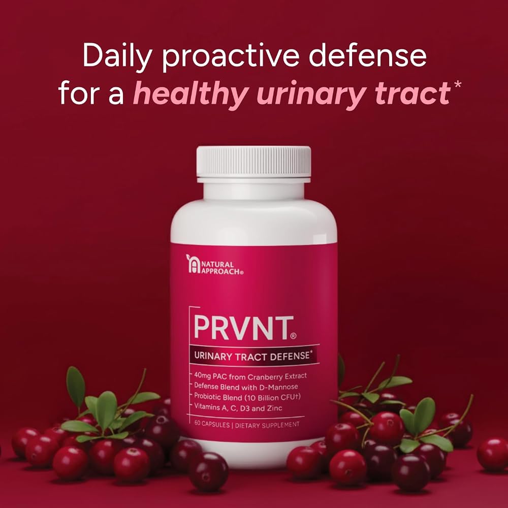 PRVNT Urinary Tract Defense with Cranberry & D-Mannose - 60 Capsules - image 2