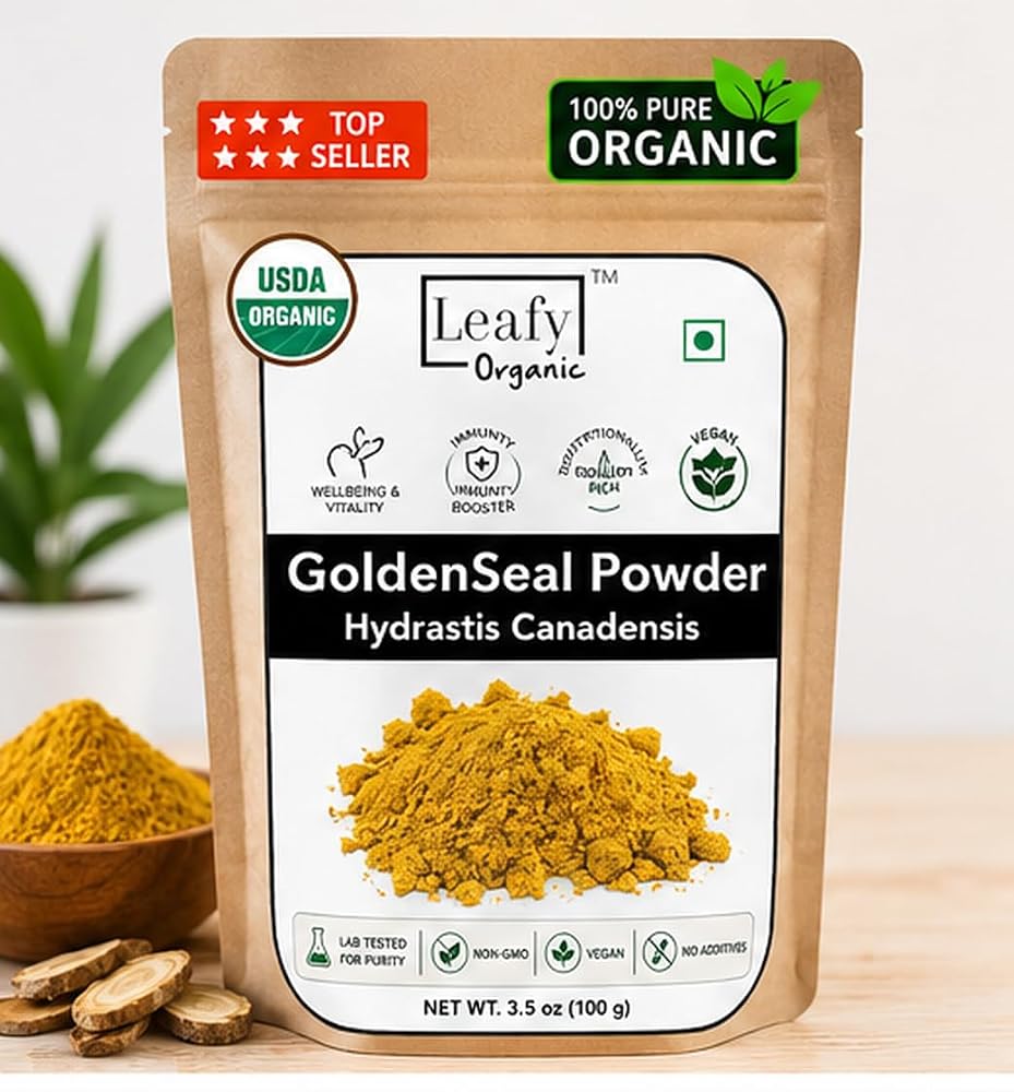 Leafy Organic Goldenseal Root Powder - 3.5 oz - image 5