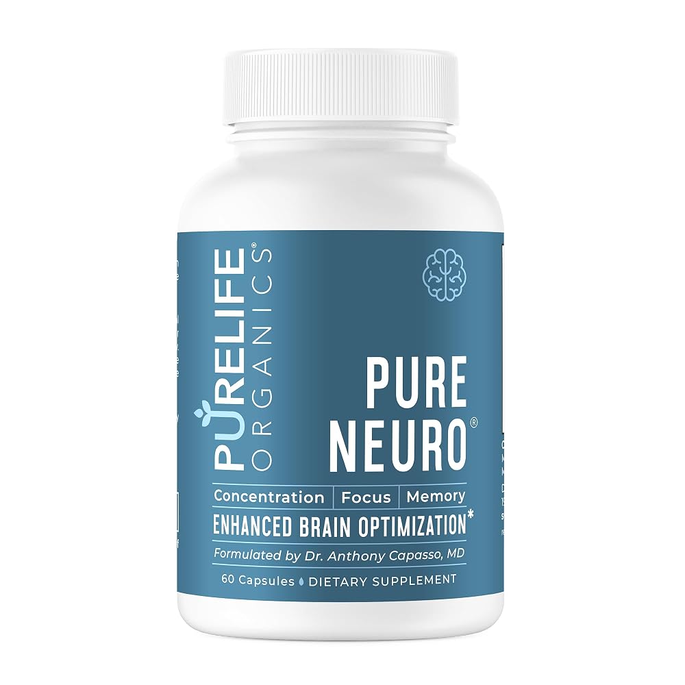 PureLife Organics Pure Neuro Brain Support - 60 Capsules
