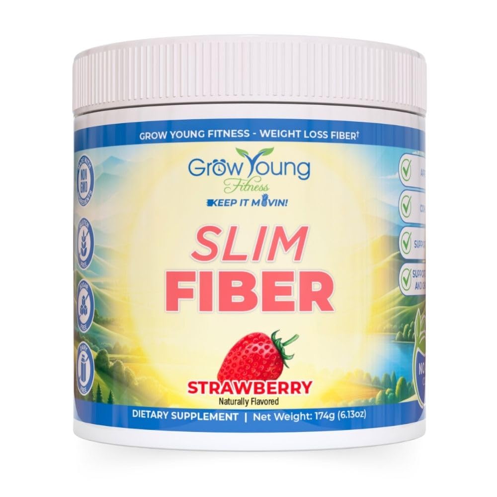 Grow Young Fitness Slim Fiber Powder Strawberry - 30 Servings