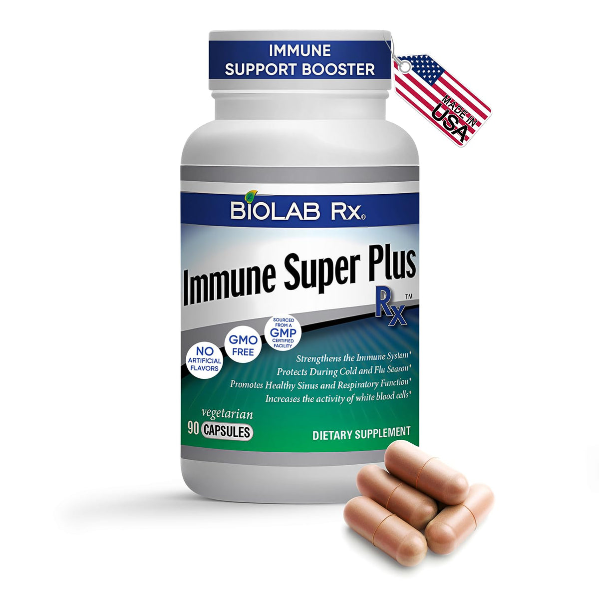 BioLab Rx Immune Super Plus Rx Immune Support - 90 Vegetarian Capsules