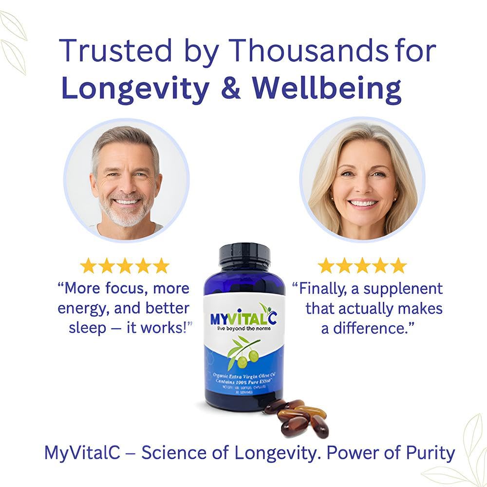 MyVitalC Pure ESS60 Extra Virgin Olive Oil Softgels - 180 Softgels - image 7