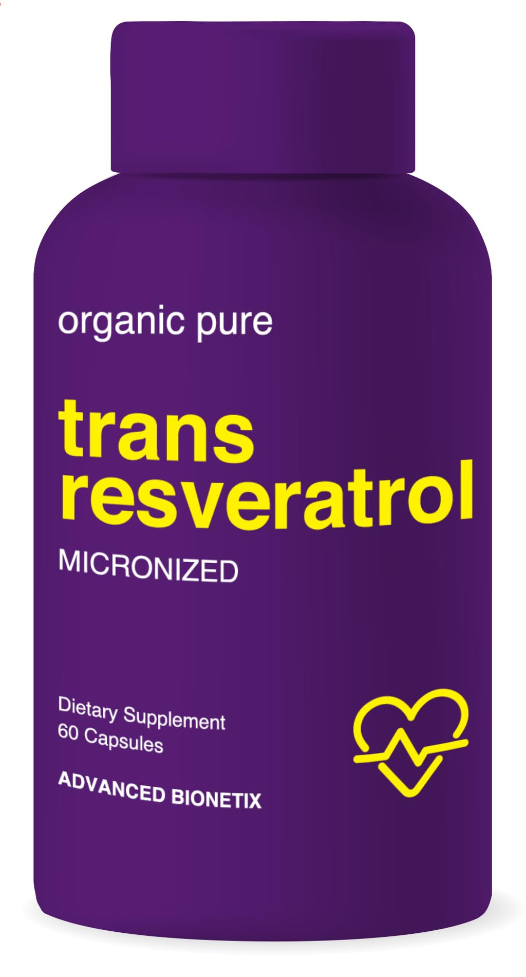 Advanced Bionetix 2X Potency Micronized Trans Resveratrol - 60 Capsules