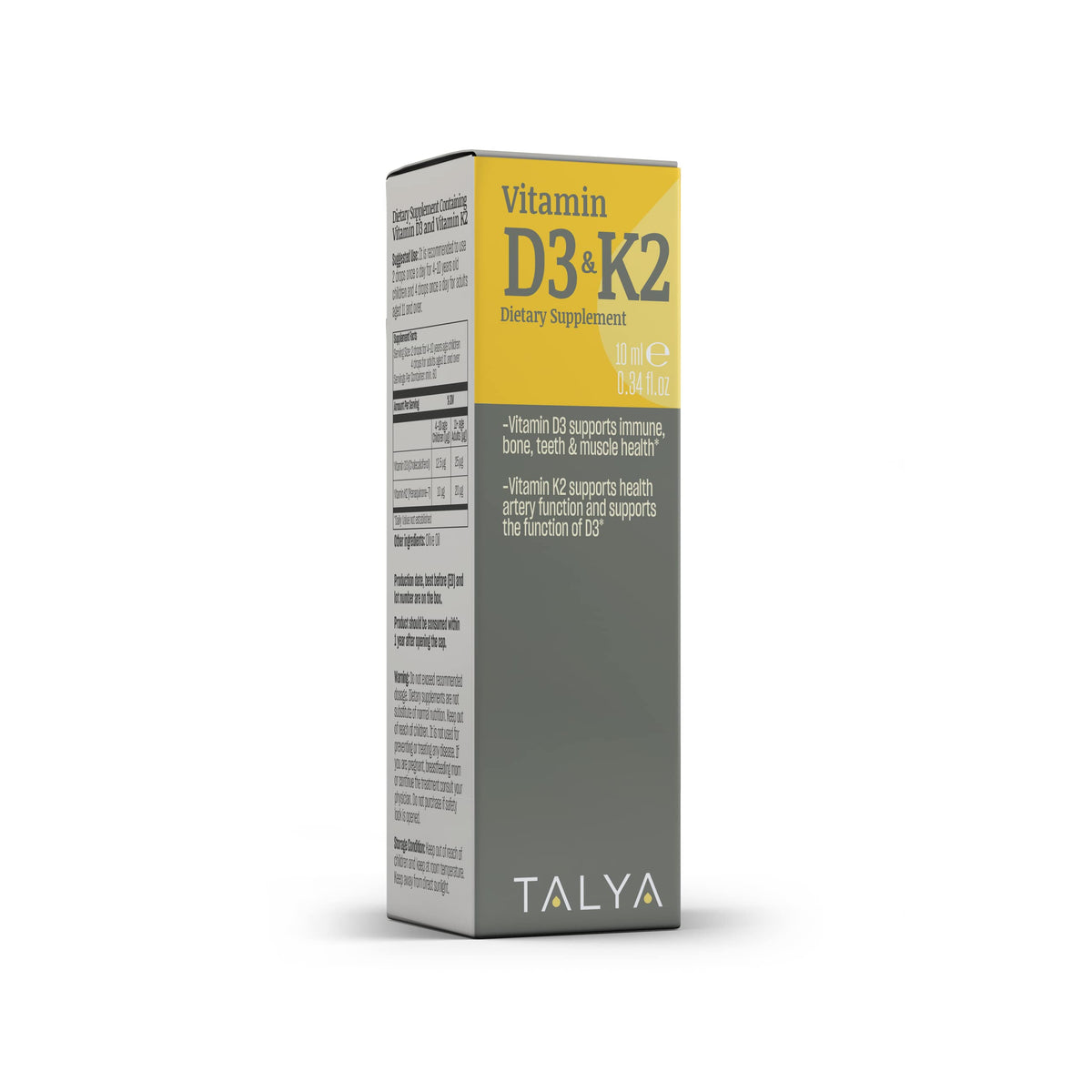 TALYA Vitamin D3 & K2 Liquid Drops - 60 Servings - image 8