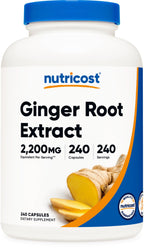 Nutricost Ginger Root Extract 550mg - 240 Capsules