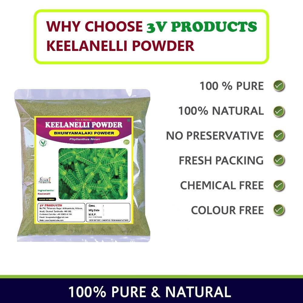 Generic Keelanelli Powder Bhumi Amla Phyllanthus Niruri - 400g - image 4