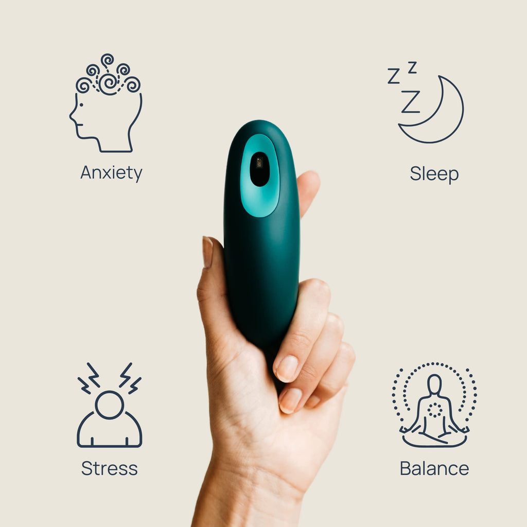 moonbird Handheld Breathing Guide Rechargeable - Blue Green - image 7
