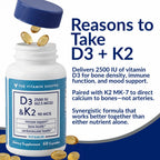 The Vitamin Shoppe Vitamin D3 2500 IU & K2 90 MCG - 60 Capsules - image 4