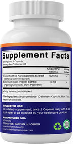 Vitamatic KSM-66 Ashwagandha Root Extract with Bioperine - image 9