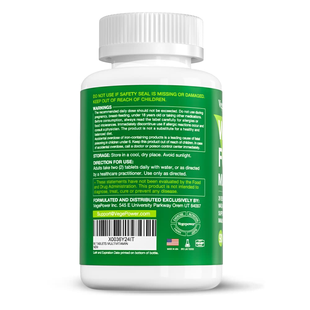 VEGEPOWER Whole Food Multivitamin for Women