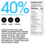 GRAMMS Clear Protein Powder Packets 20G Protein for Women & Men