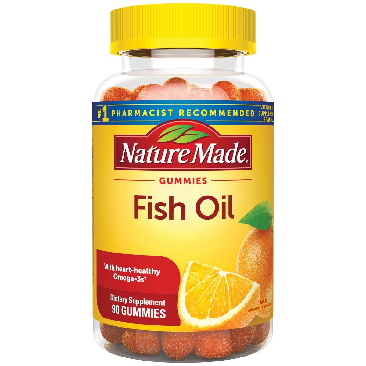 Nature Made Fish Oil Gummies with Omega-3s - 90 Softgels