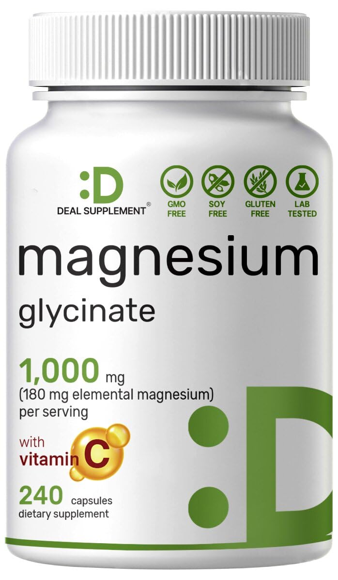 DEAL SUPPLEMENT Magnesium Glycinate 500mg - 240 Capsules