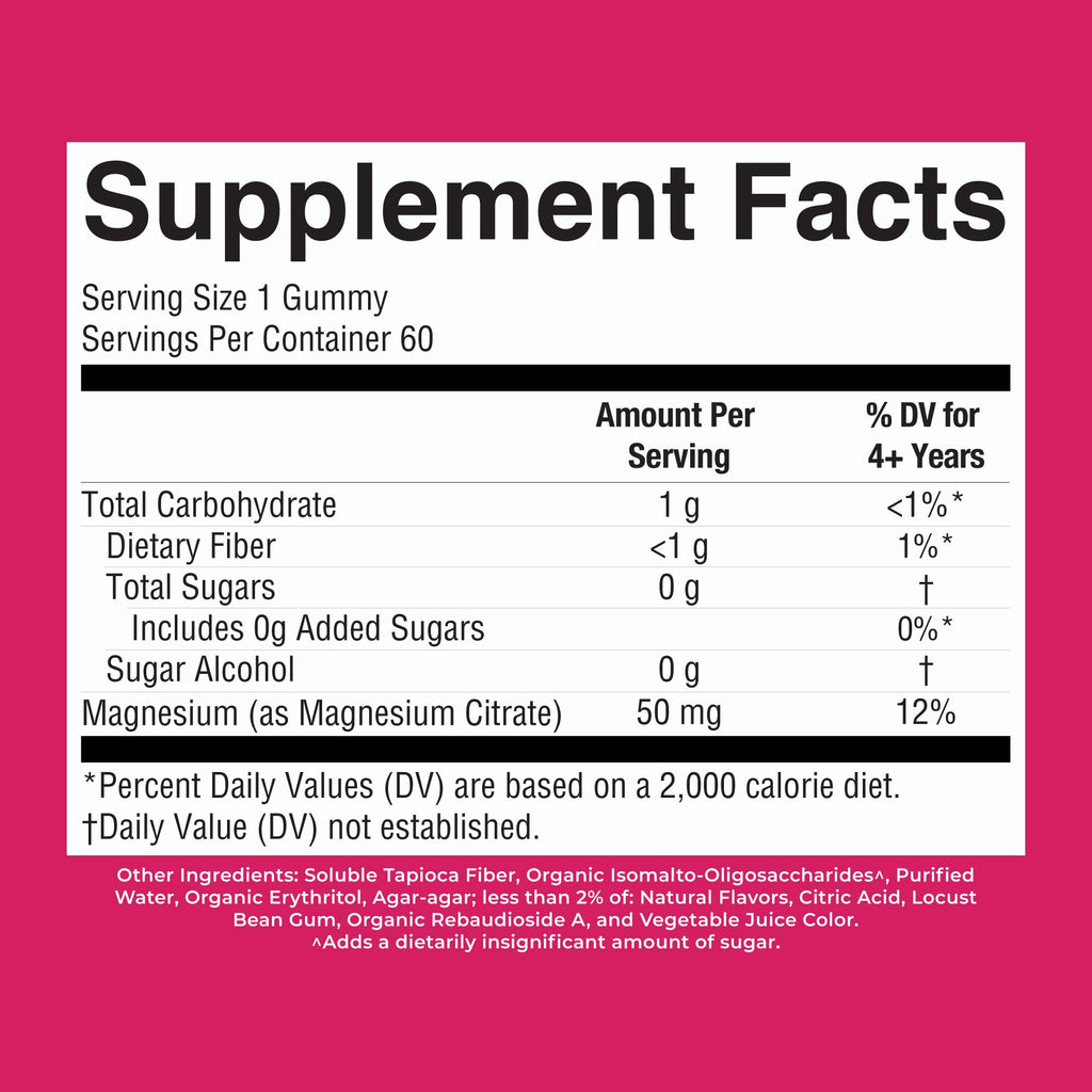 MaryRuth's Kids Magnesium Gummies 50mg - 60 Gummies - image 8