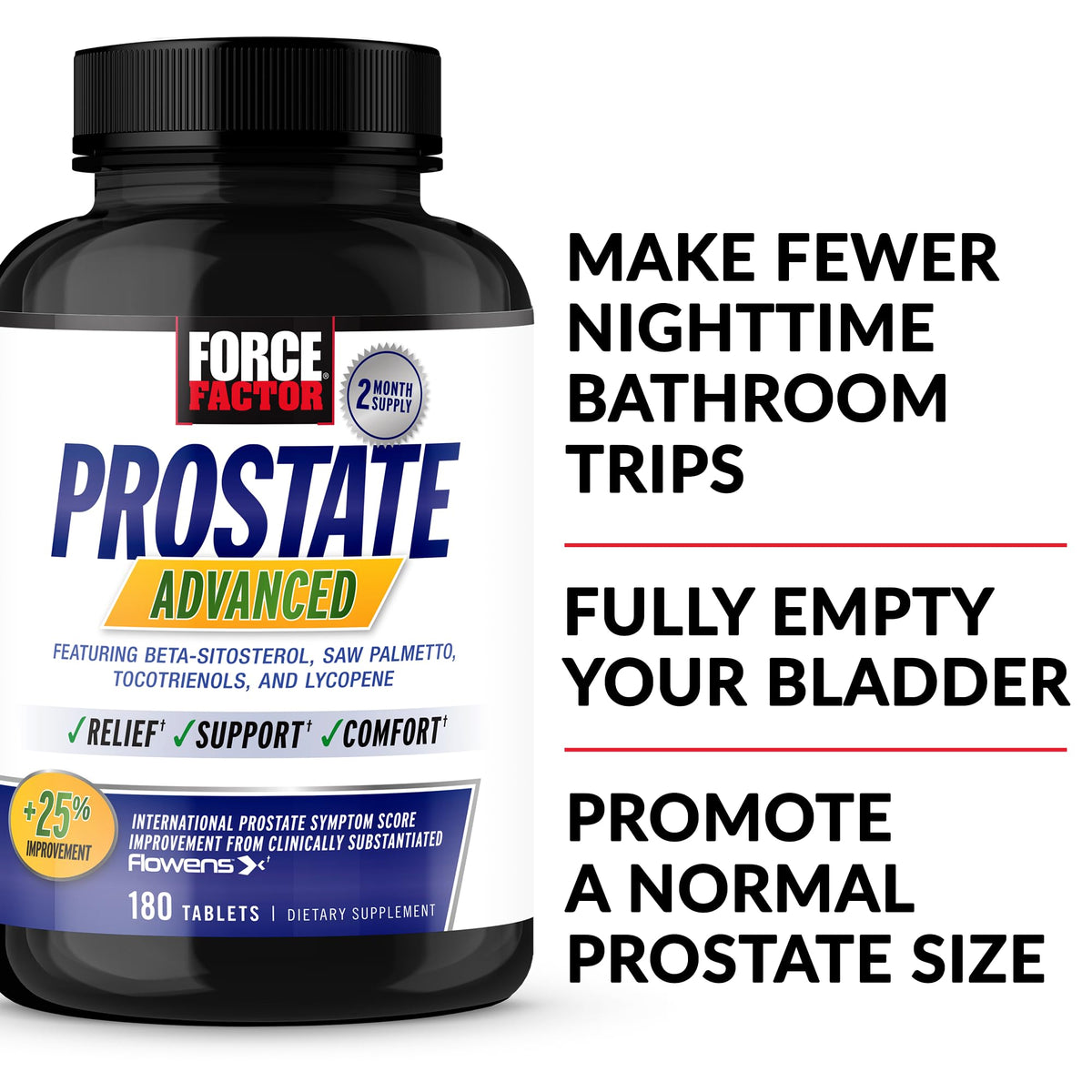 Force Factor Prostate Advanced Supplement - 180 Tablets - image 2