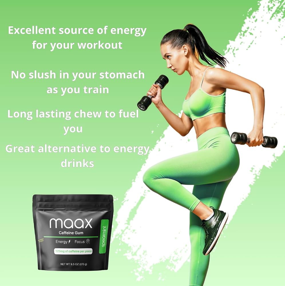 Maax Caffeine Energy Gum 125mg - 125 Pieces - image 4