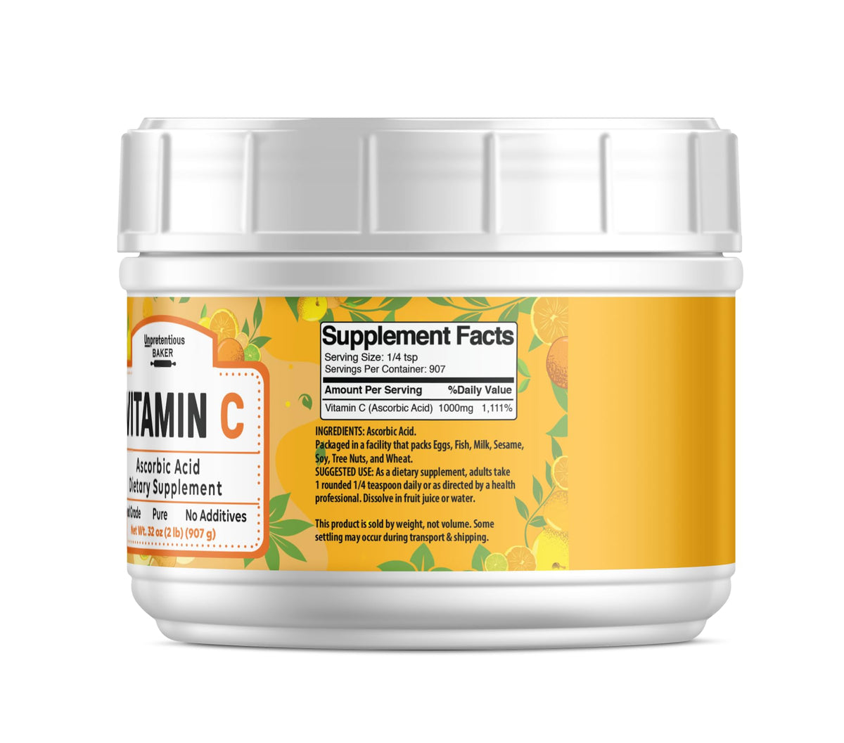 Unpretentious Vitamin C Powder - 32 Ounce - image 3