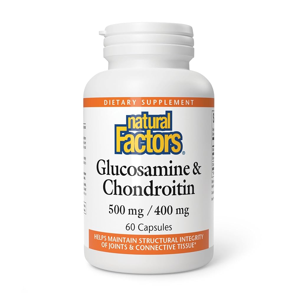 Natural Factors Glucosamine 500 mg & Chondroitin 400 mg - 60 Capsules