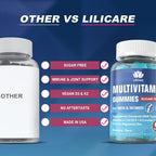 LILICARE Sugar Free Multivitamin Gummies for Men & Women 50