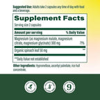 MegaFood Magnesium Glycinate, Malate, Citrate 300mg - 120 Capsules - image 3