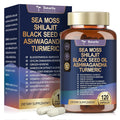 Totaria 25-in-1 Sea Moss Black Seed Oil Ashwagandha Ginger Shilajit