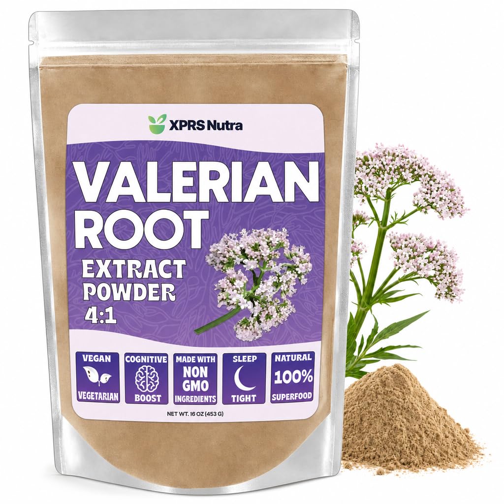 XPRS Nutra Valerian Root Extract Powder 4:1 Sleep Support - 16 Ounce