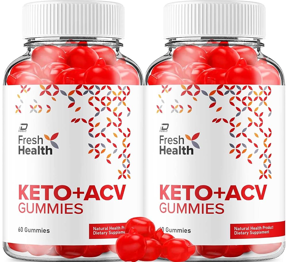 Indelo Fresh Health ACV Gummies with Vitamin B12 - 120 Gummies