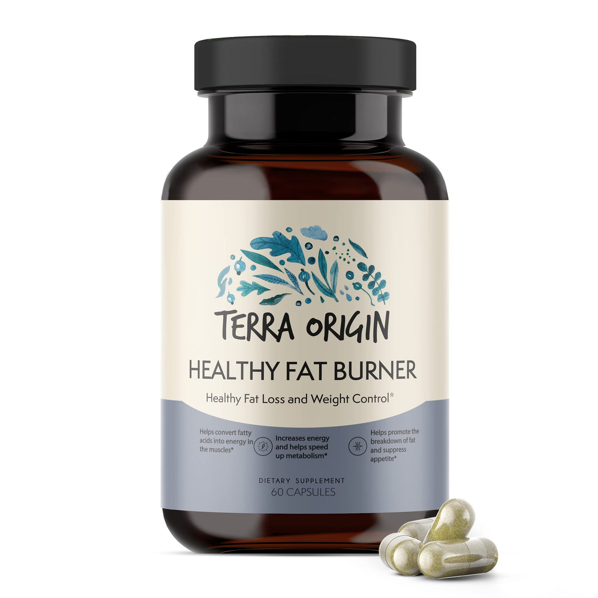 TERRA ORIGIN Metabolism Boost & Fat Loss - 60 Capsules