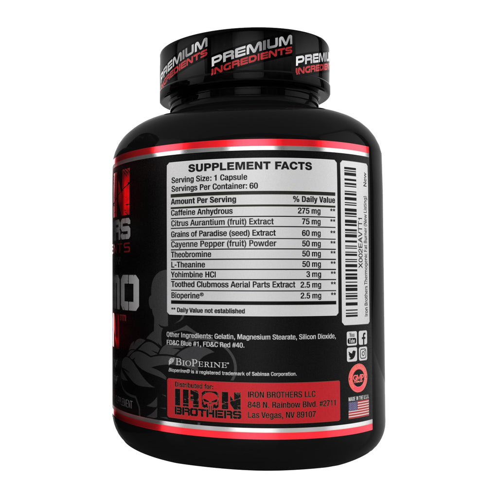 Iron Brothers Thermo Burn Hardcore Fat Burner - 60 Capsules - image 2