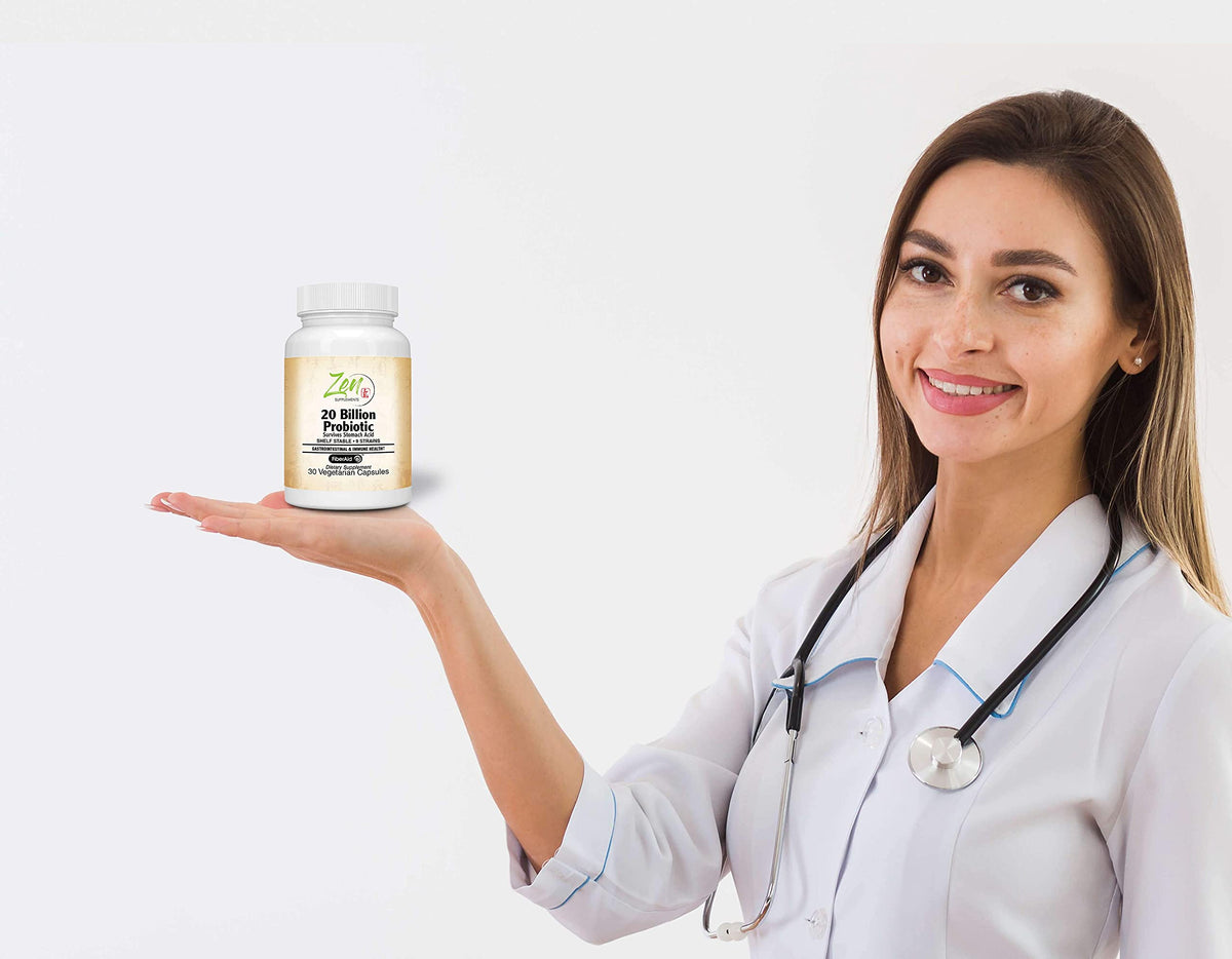 Zen Supplements 20 Billion CFU 9 Strain Multi-Probiotic - 30 Vegetarian Capsules - image 4
