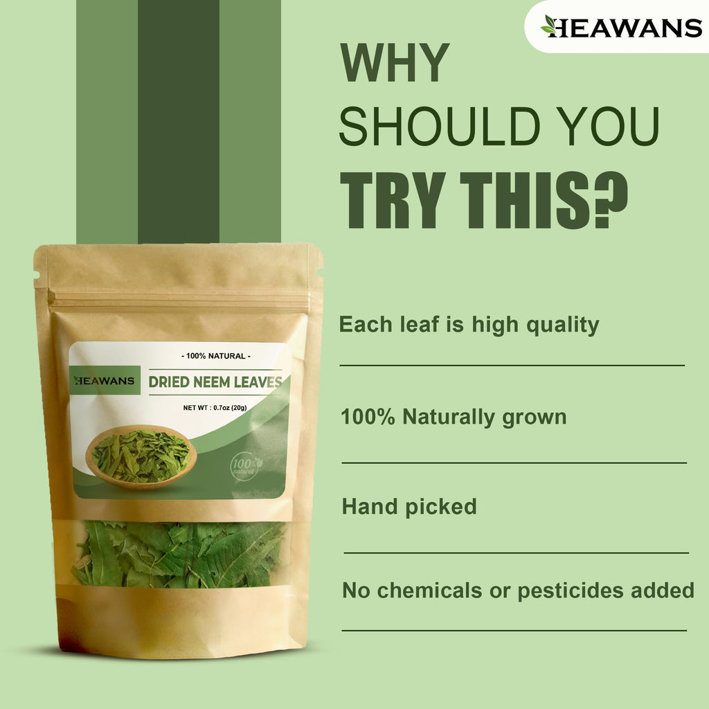 Heawans Dried Neem Leaves Herbal Supplement - 20g - image 5