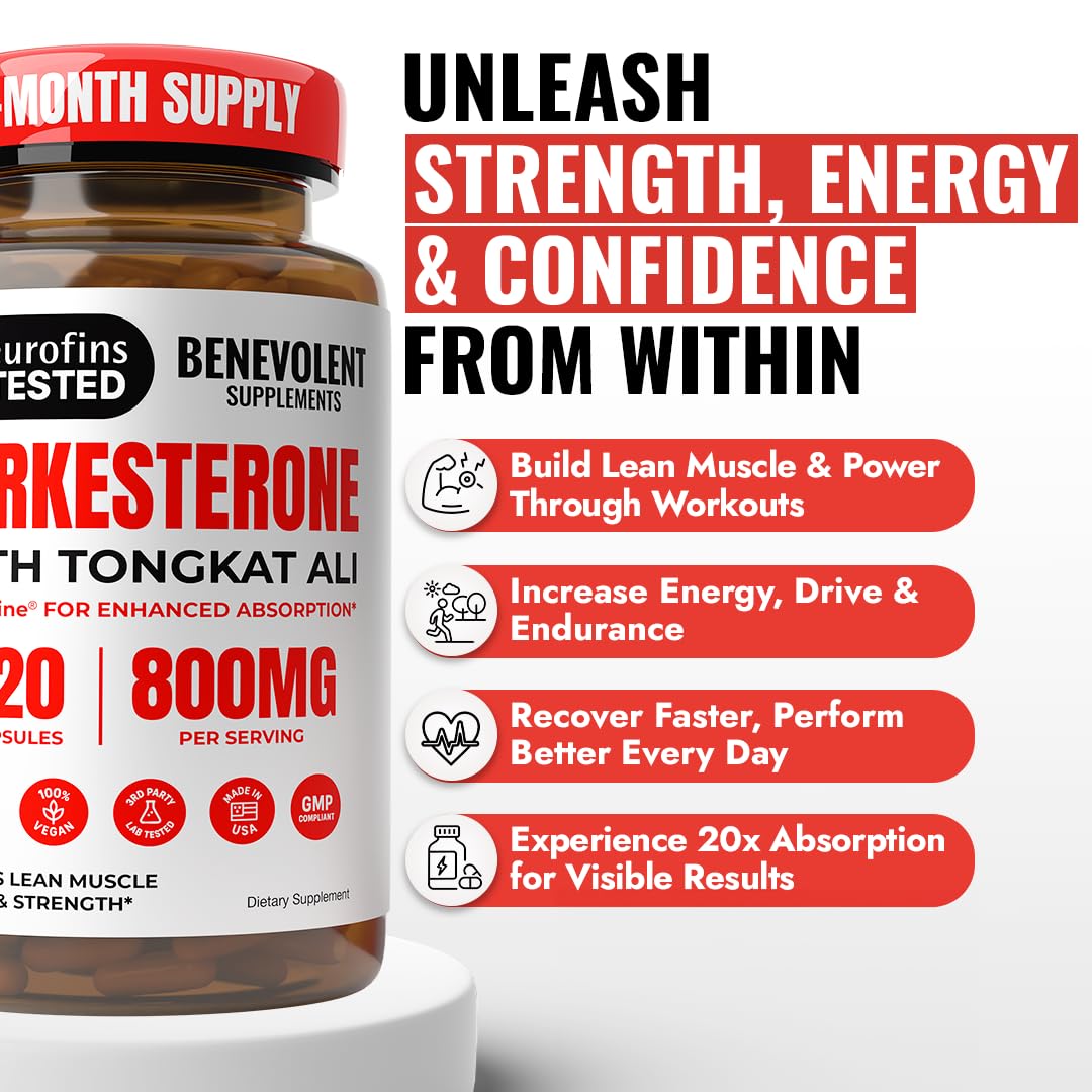 Benevolent Nourishment Turkesterone & Tongkat Ali Testosterone Supplement - image 2