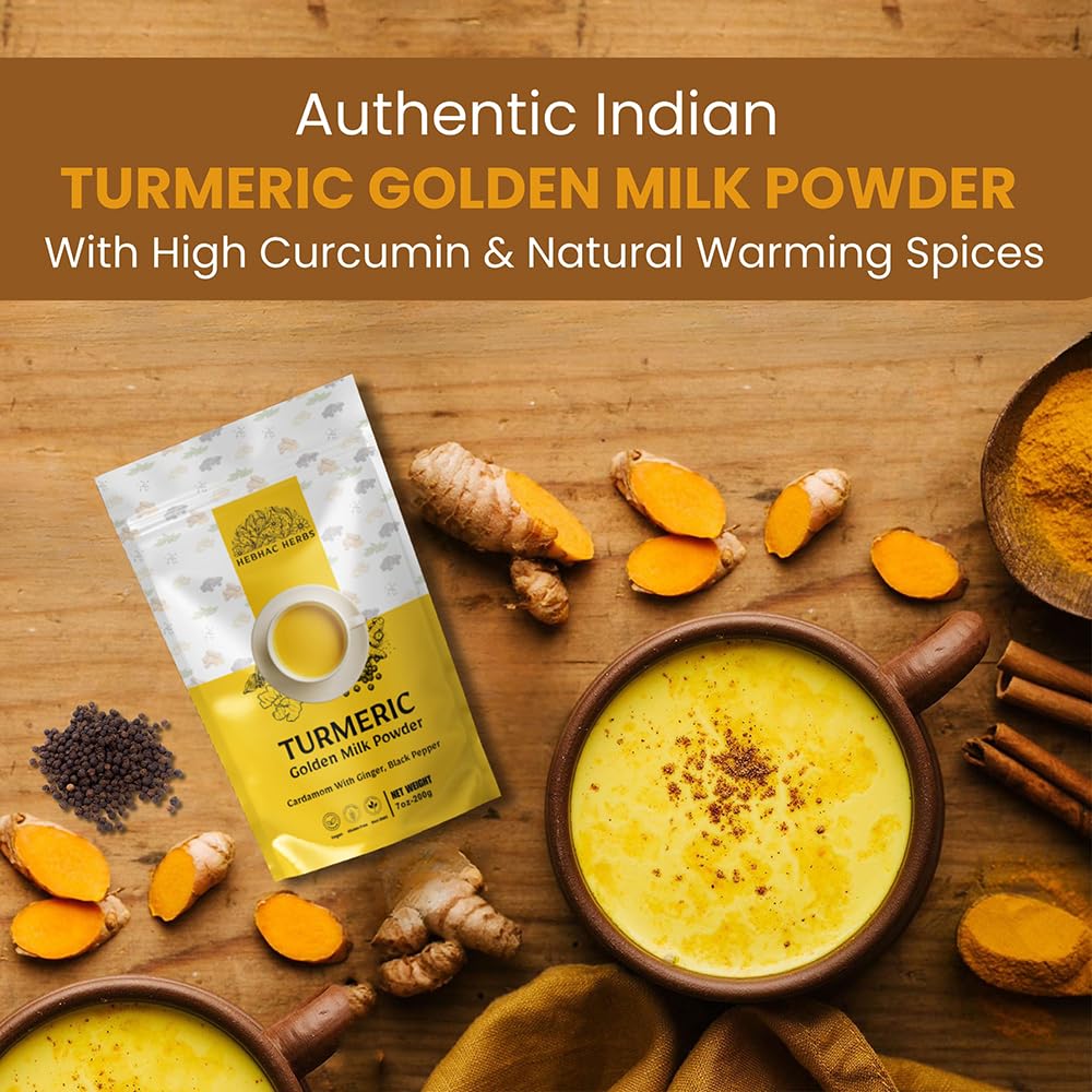 Hebhac Herbs Turmeric Golden Milk Powder - 200g - image 3