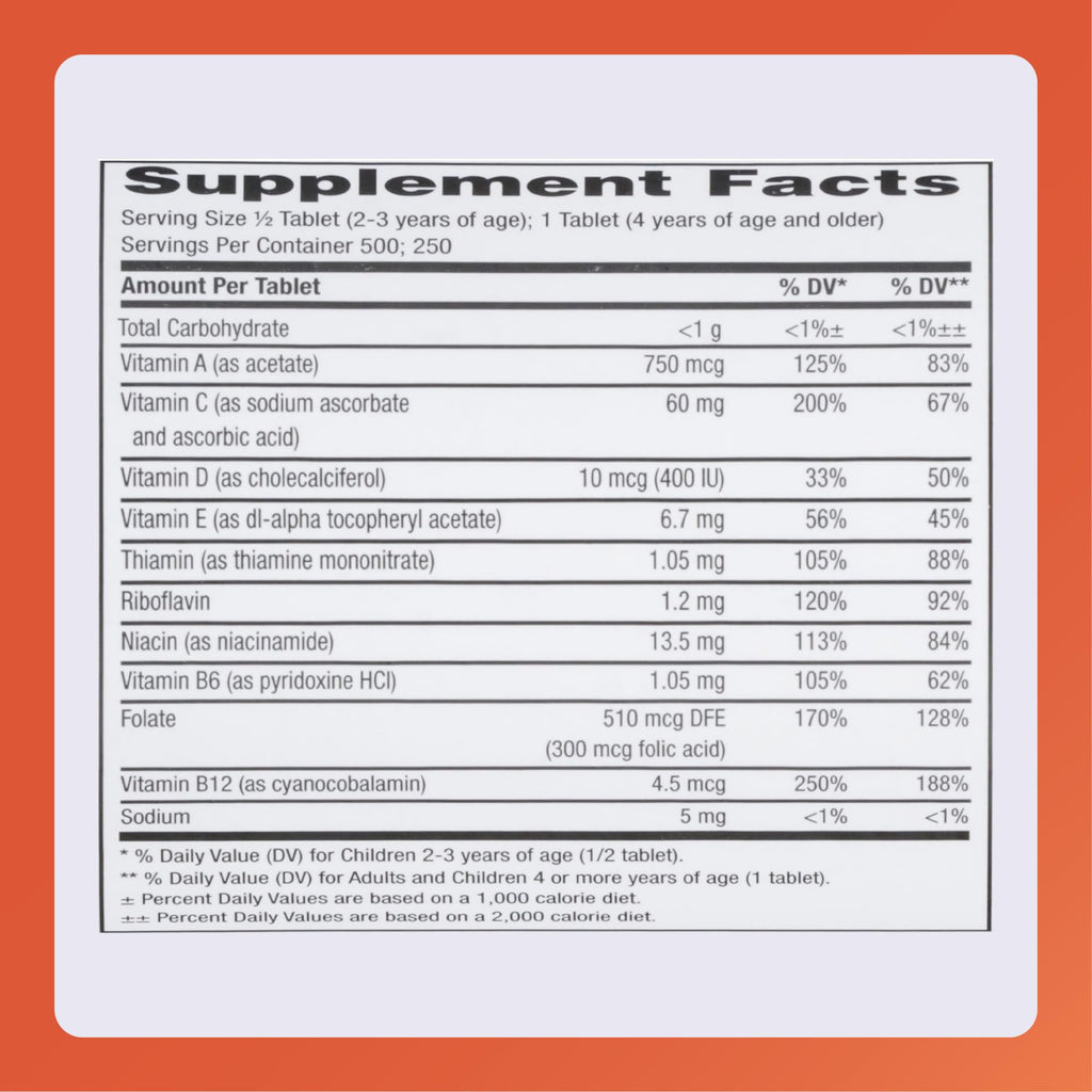 Rugby Children's Chewable Multivitamin Tablets - 250 Count - image 6