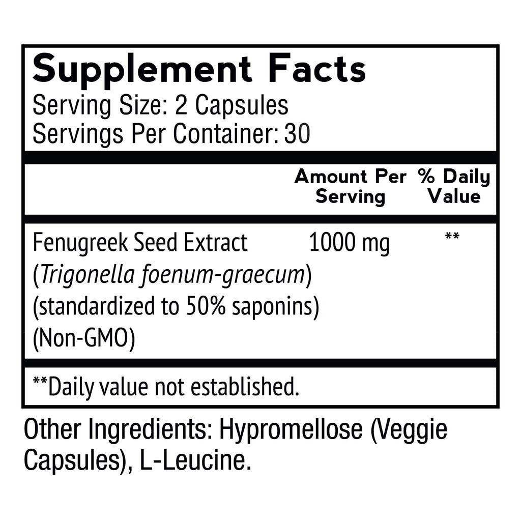 VitaMonk FenuTrax Fenugreek Extract Testosterone Support - 60 Capsules - image 2