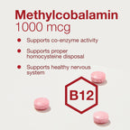 PROTOCOL FOR LIFE BALANCE Methyl B12 1000 mcg Brain Health - 100 Lozenges - image 4