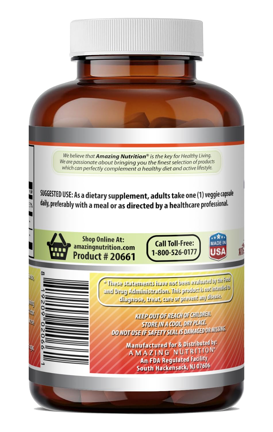 Amazing Nutrition Vitamin C with Rose Hips & Citrus Bioflavonoids 1000 mg - image 5