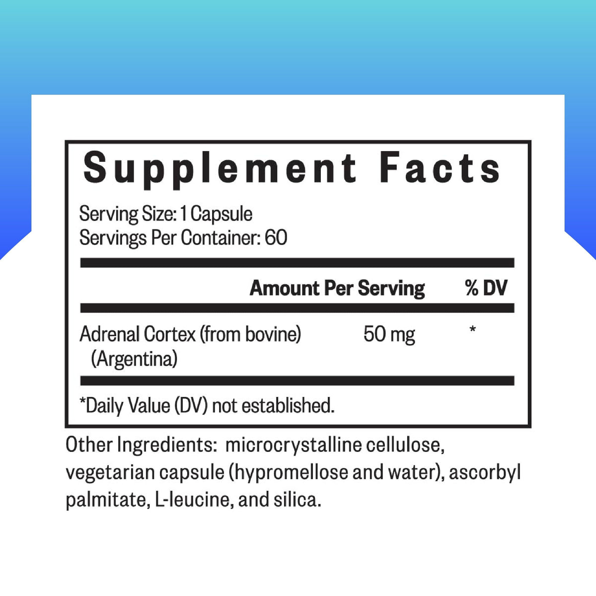 Seeking Health Adrenal Cortex 50 mg - 60 Capsules - image 2