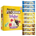 Fit Crunch Wafer Protein Bars 16g Protein - 9 Bars Variety Pack
