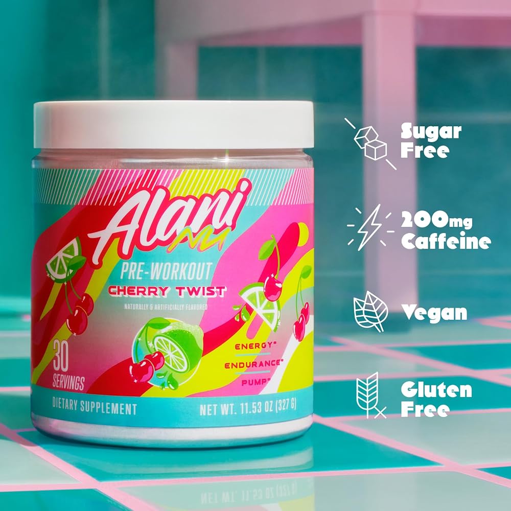 Alani Nu Pre-Workout Powder Cherry Twist - 30 Servings - image 4