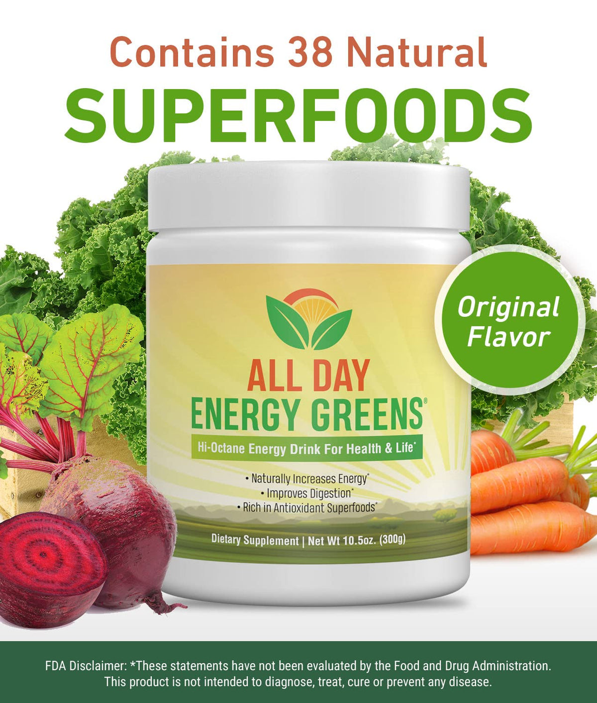 IVL All Day Energy Greens Powder for Nutrition & Digestion - 10.5 oz - image 5