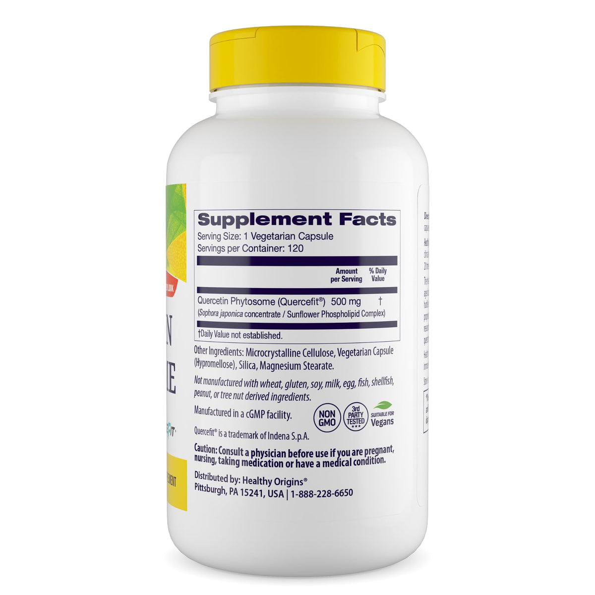 Healthy Origins Quercetin Phytosome 500 mg - 120 Capsules - image 2