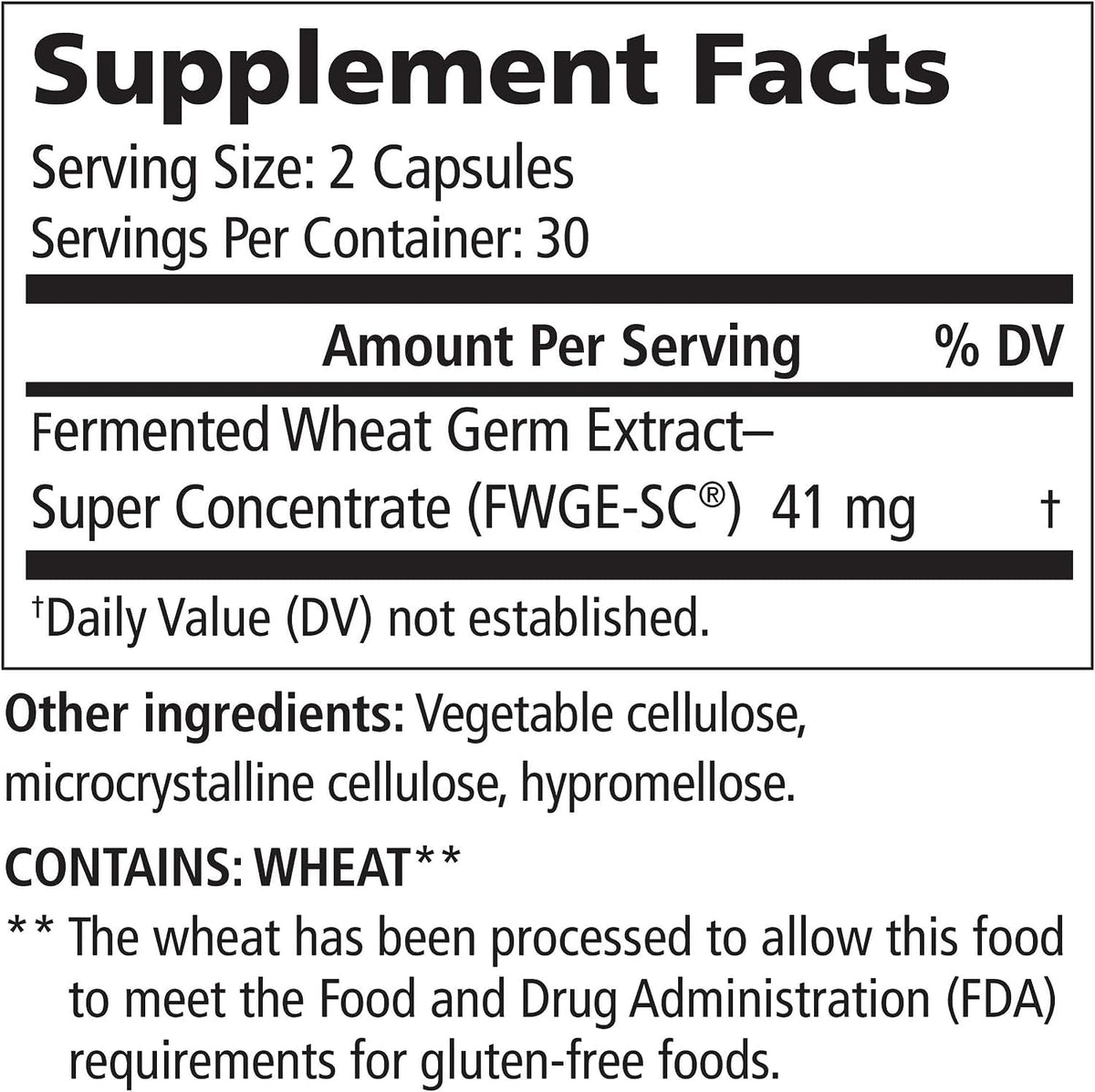 American BioSciences Metatrol Fermented Wheat Germ Extract - 120 Capsules - image 2